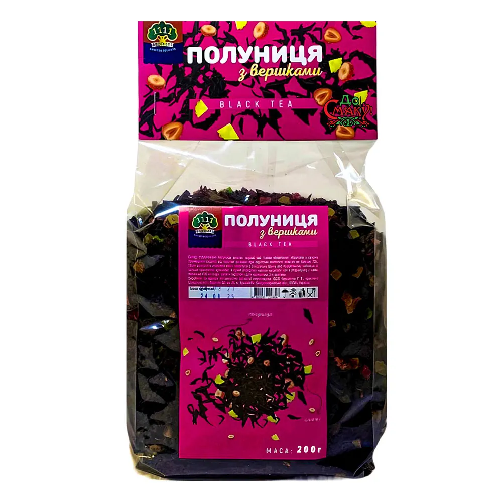 Чай 1111 Полуниця з вершками (розс.) 200гр  арт. 07912 