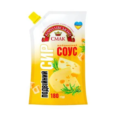 Майонезний соус Королівський смак Подвійний сир 180гр  арт. 06655