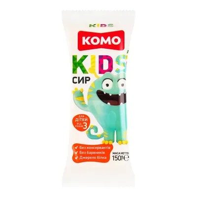 Сир Комо Kids брусок 150гр  арт. 08904