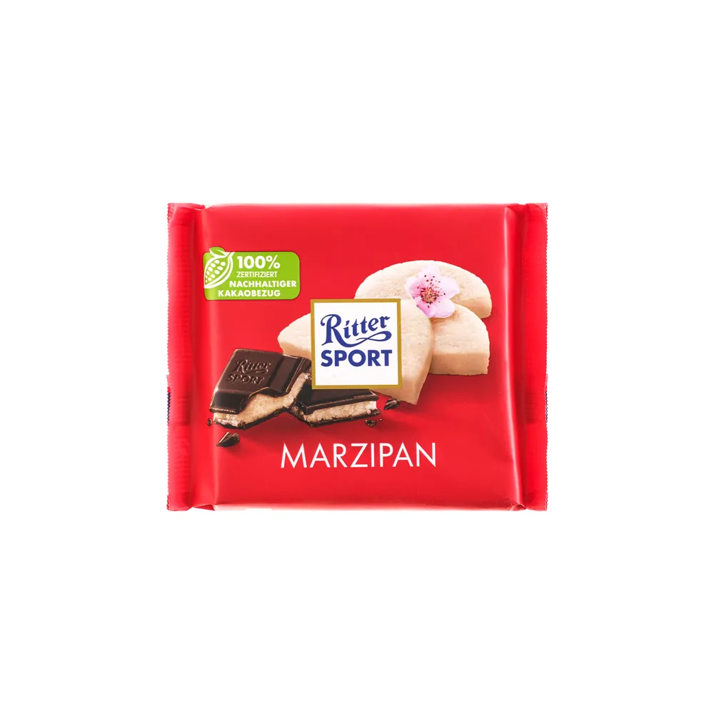 Шоколад Ritter Sport marzipan 100гр  арт. 08665 