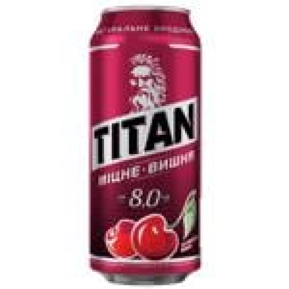 Пиво Titan Вишня з/б 0,5л  арт. 10766 