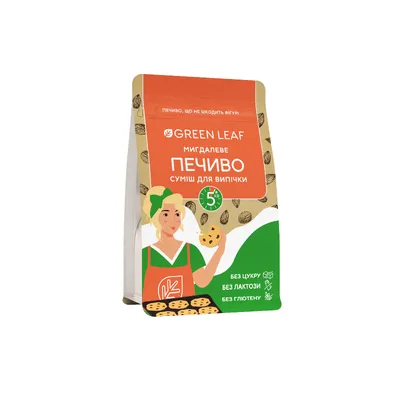 Суміш для мигдалевого печива Green Leaf Без глютену 300гр  арт. 07780