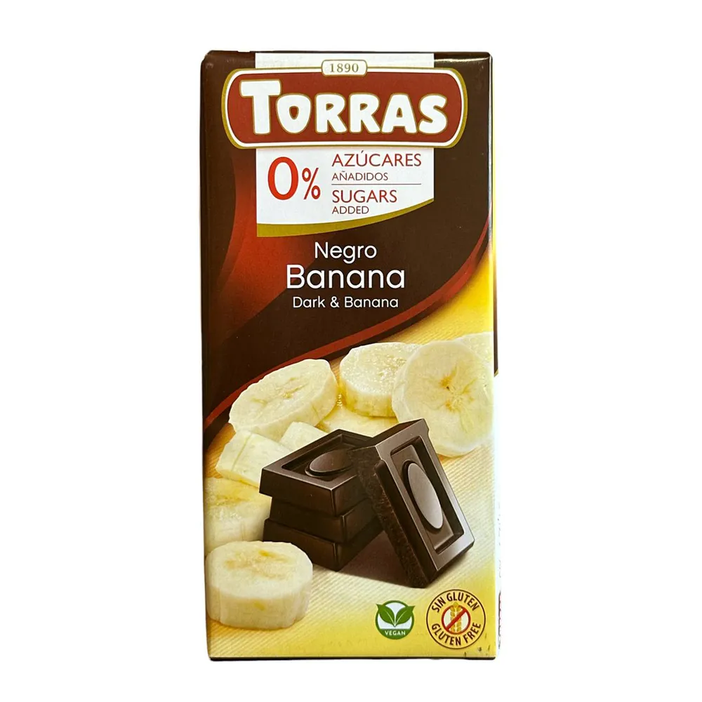 Шоколад Torras банан б/ц 75гр  арт. 07091 