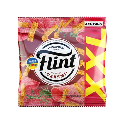 Сухарики Flint пшен.-житн.Салямі 140гр  арт. 00554
