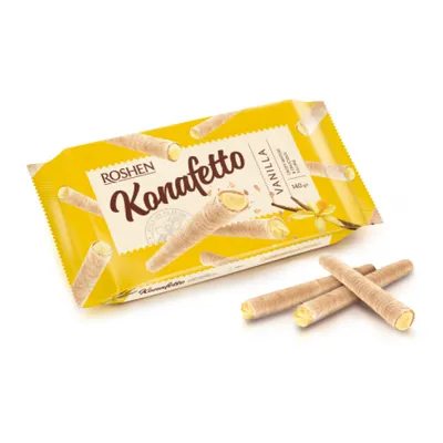 Вафельні трубочки Roshen Konafetto ваніль 140гр  арт. 05529