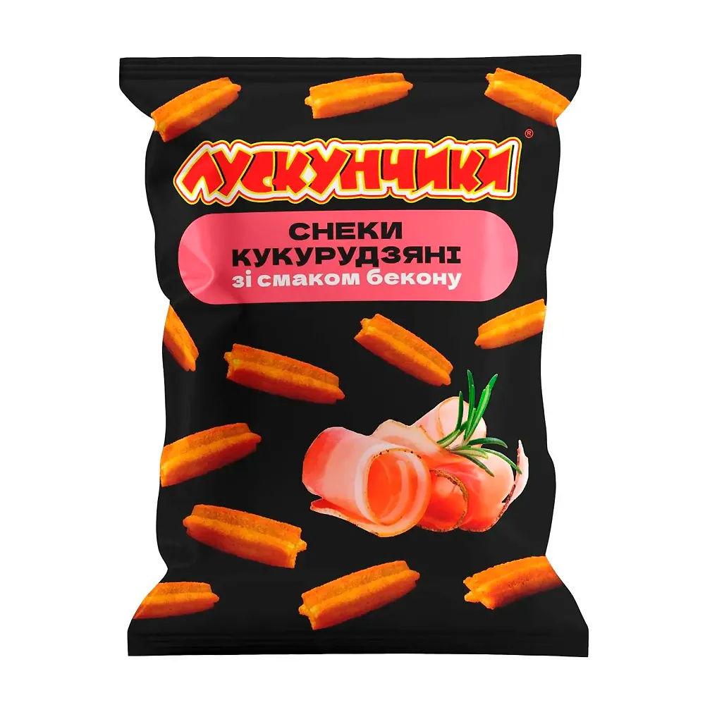 Снек Лускунчик беконом 130гр  арт. 04328 