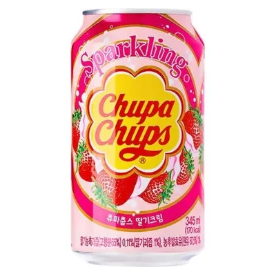 Напій газований Chupa Chups strawberry 345мл  арт. 08449