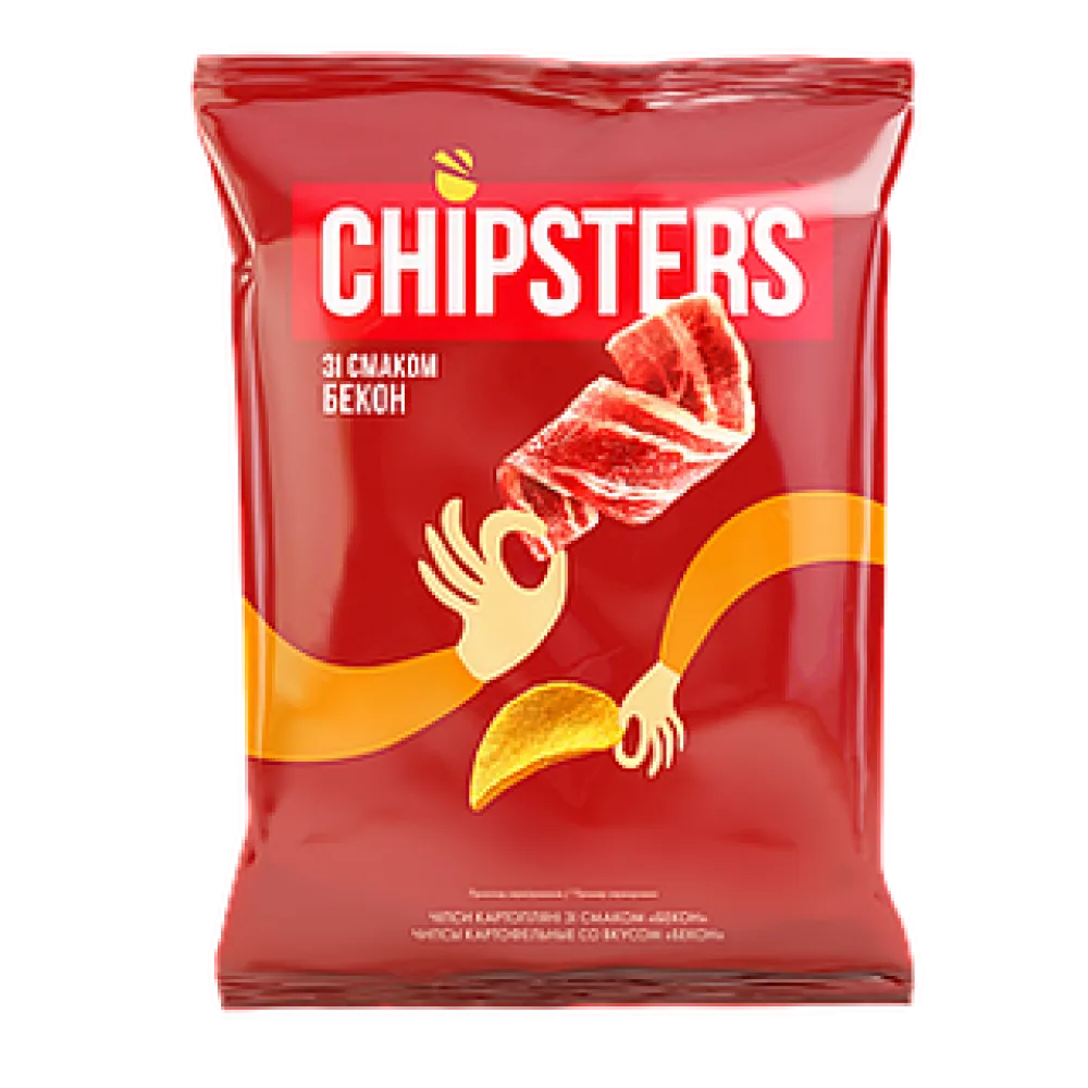 Чипси Chipster's Бекон 100гр  арт. 00607 