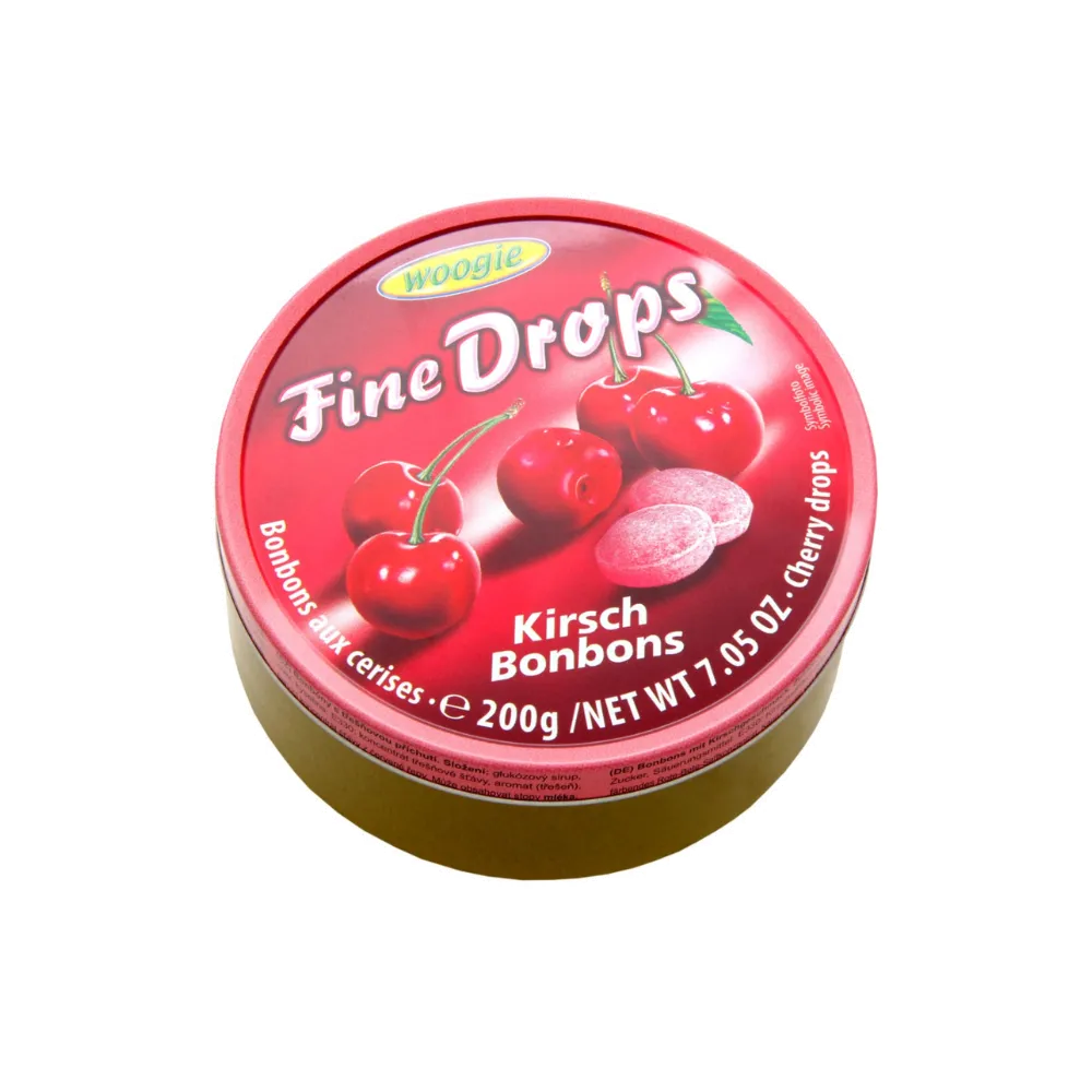 Льодяник Woogie Fine Drops вишня 200гр  арт. 07434 