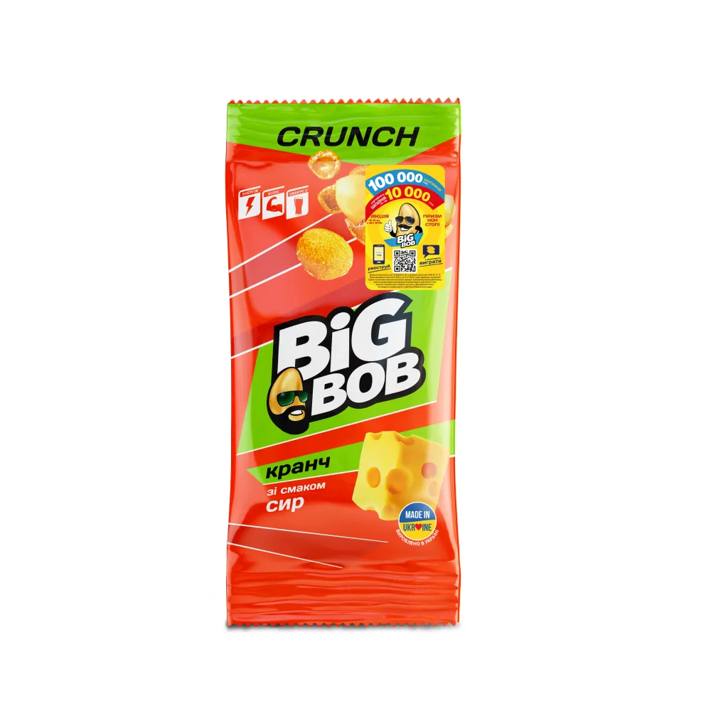 Арахіс Big Bob Кранч Сир 90гр  арт. 03932 
