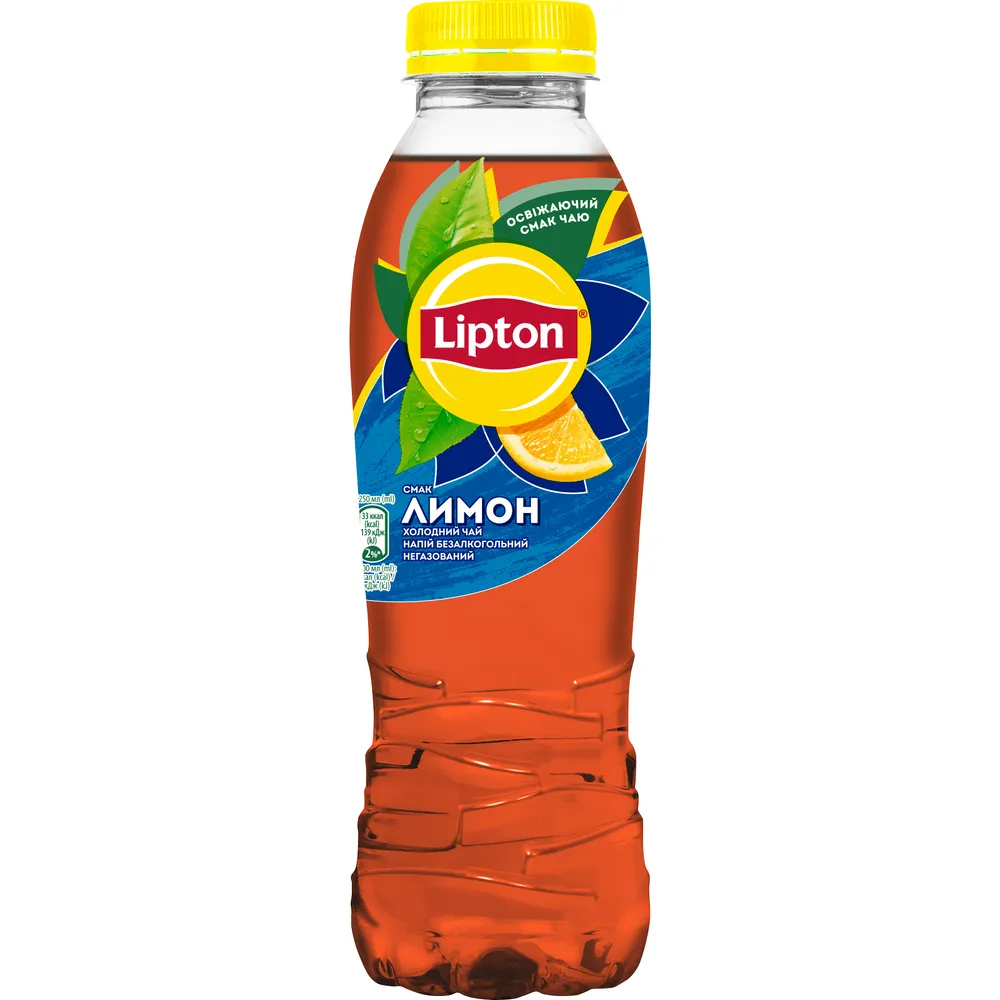Холодний чай Lipton Чорний, лимон 0.5л  арт. 07064 