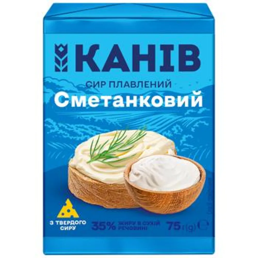 Сир плав. Канів Вершковий 75гр  арт. 10474 