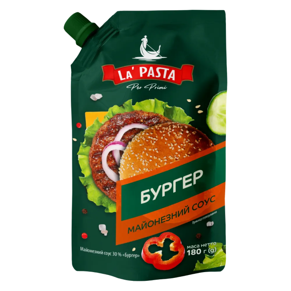 Майонезний соус La Pasta Бургер 180гр  арт. 09049 