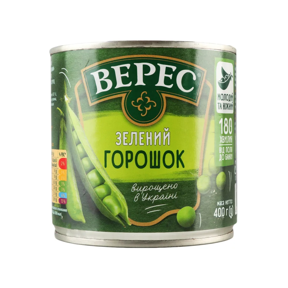 Горошок Верес з/б 400гр  арт. 00358 