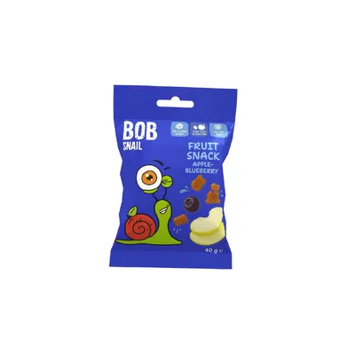 Фруктовий снек Bob Snail Ябл-чорниця 40гр  арт. 10549