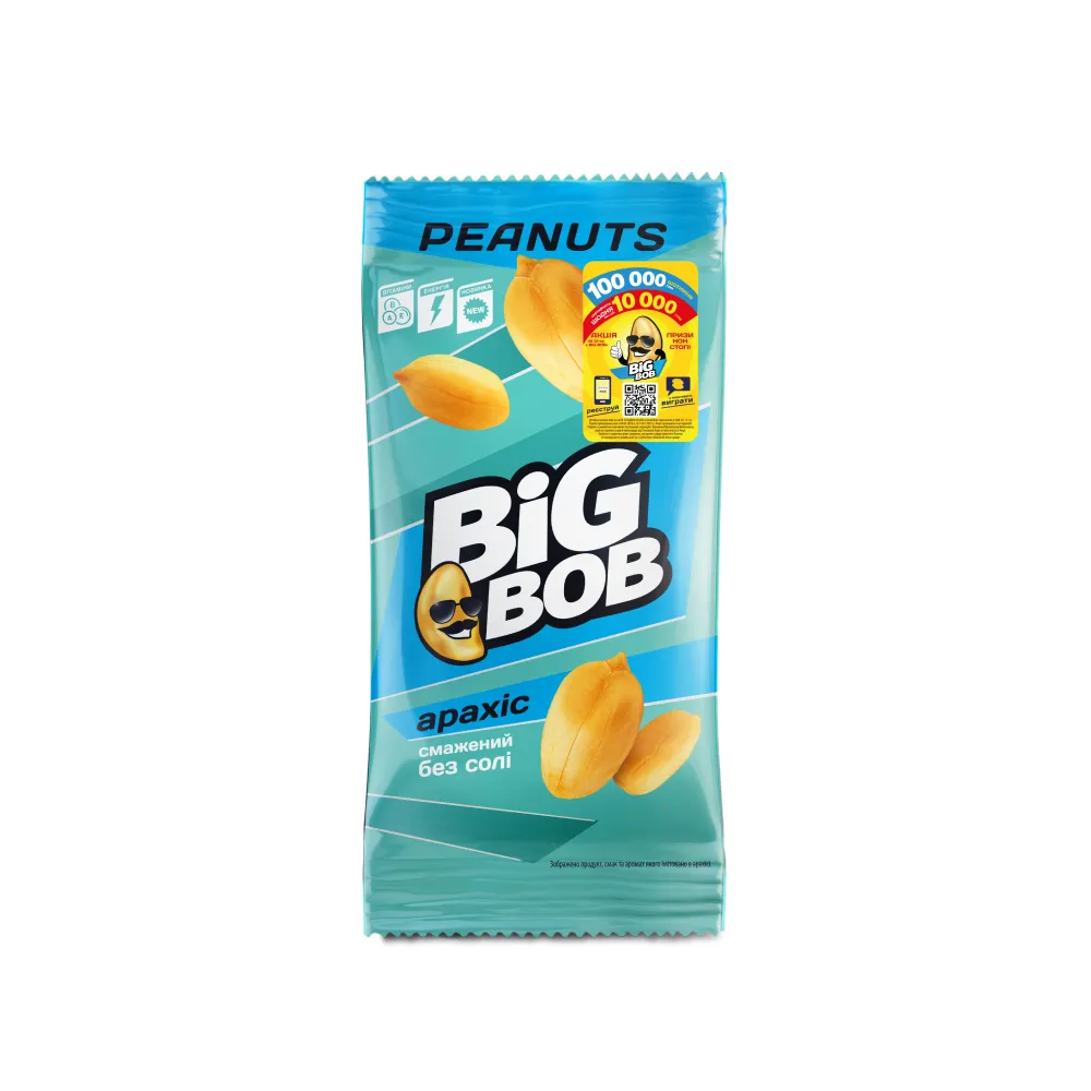 Арахіс Big Bob Смажений 60гр  арт. 06278 
