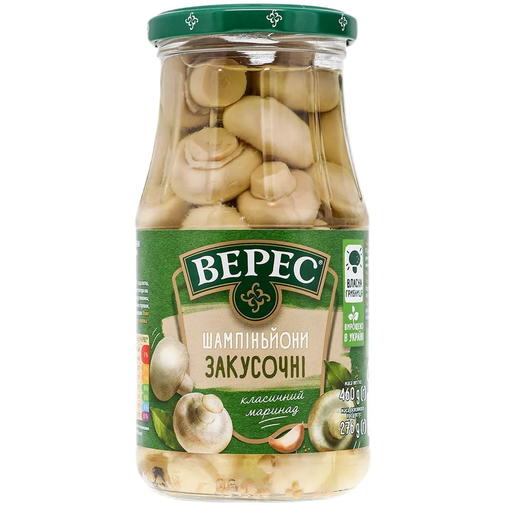 Шампіньони Верес закус. 425гр  арт. 00372 