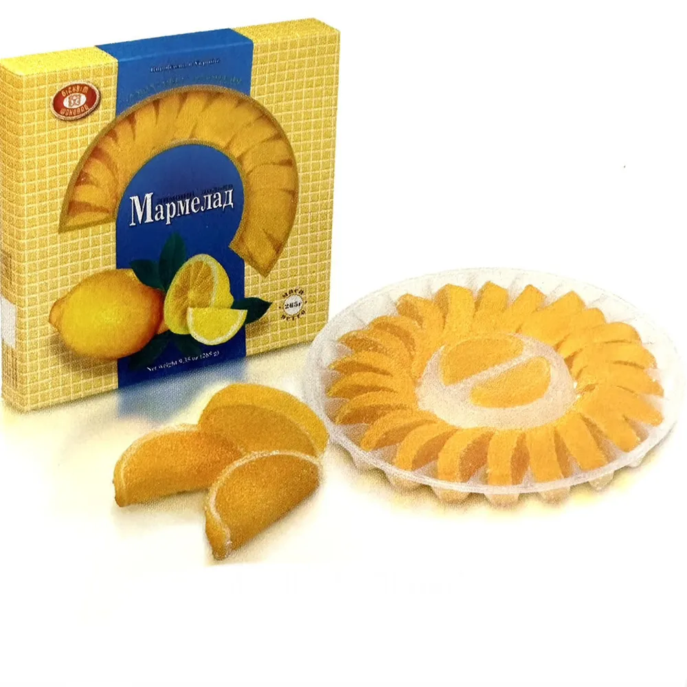 Мармелад ХБФ лимон. дольки 265гр  арт. 00126 