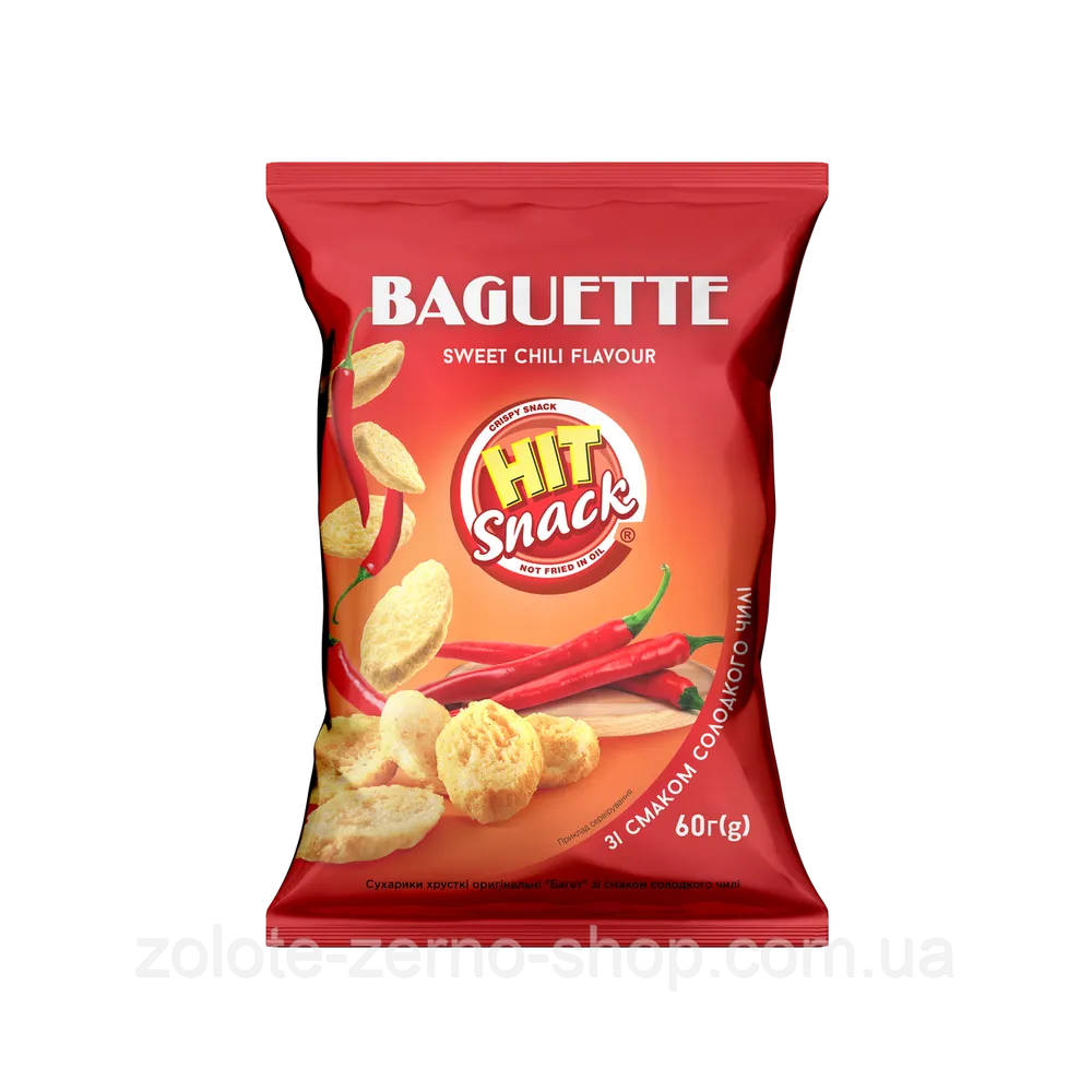 Сухарики Hit Snack Солодкий Чилі 60гр  арт. 09589 