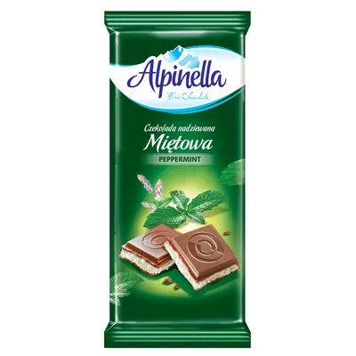 Шоколад Alpinella Мятний 100гр  арт. 10332
