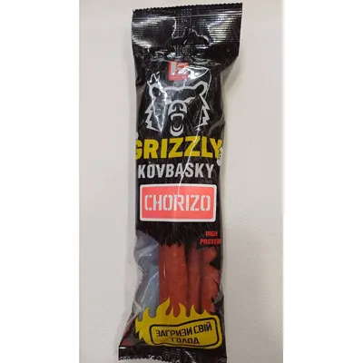 Ковбаски Grizzly Chorizo 80гр  арт. 10933