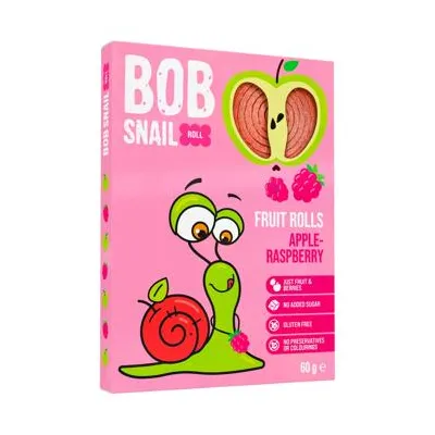 Цукерка Bob Snail Яблучно-малинові 60гр  арт. 09702