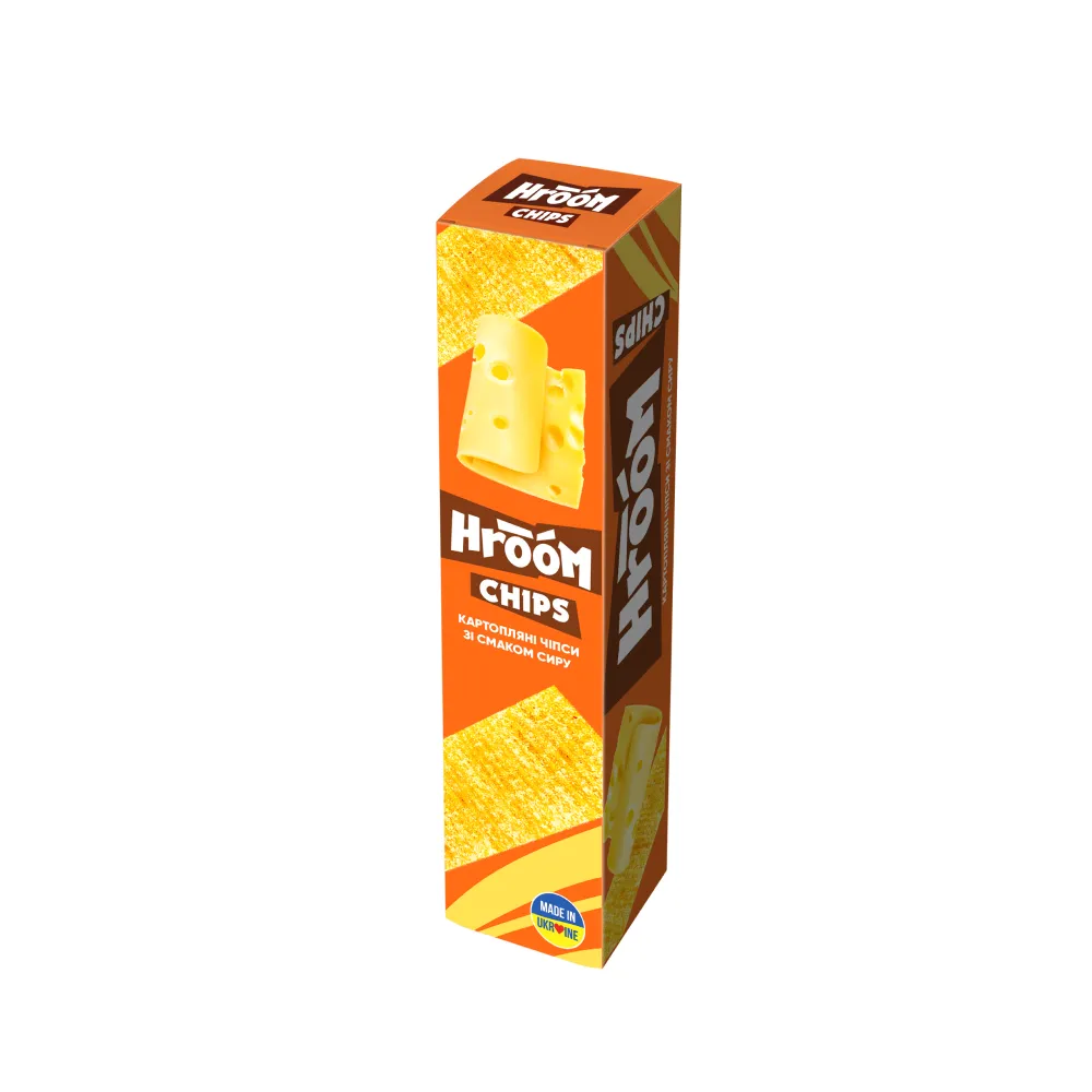 Чипси Hroom пластинки Сир 50гр  арт. 00603 