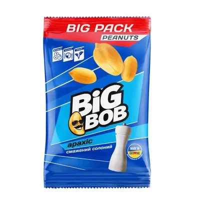 Арахіс Big Bob Солоний 160гр  арт. 00588
