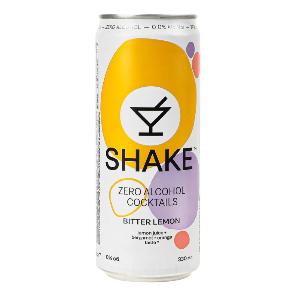 Напій газований Shake 0% Bitter Lemon з/б 0.33л  арт. 04255 
