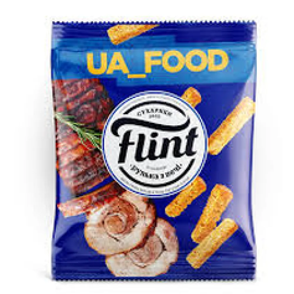 Сухарики Flint пшен.-житн. Рулька з печі 100гр  арт. 01462 