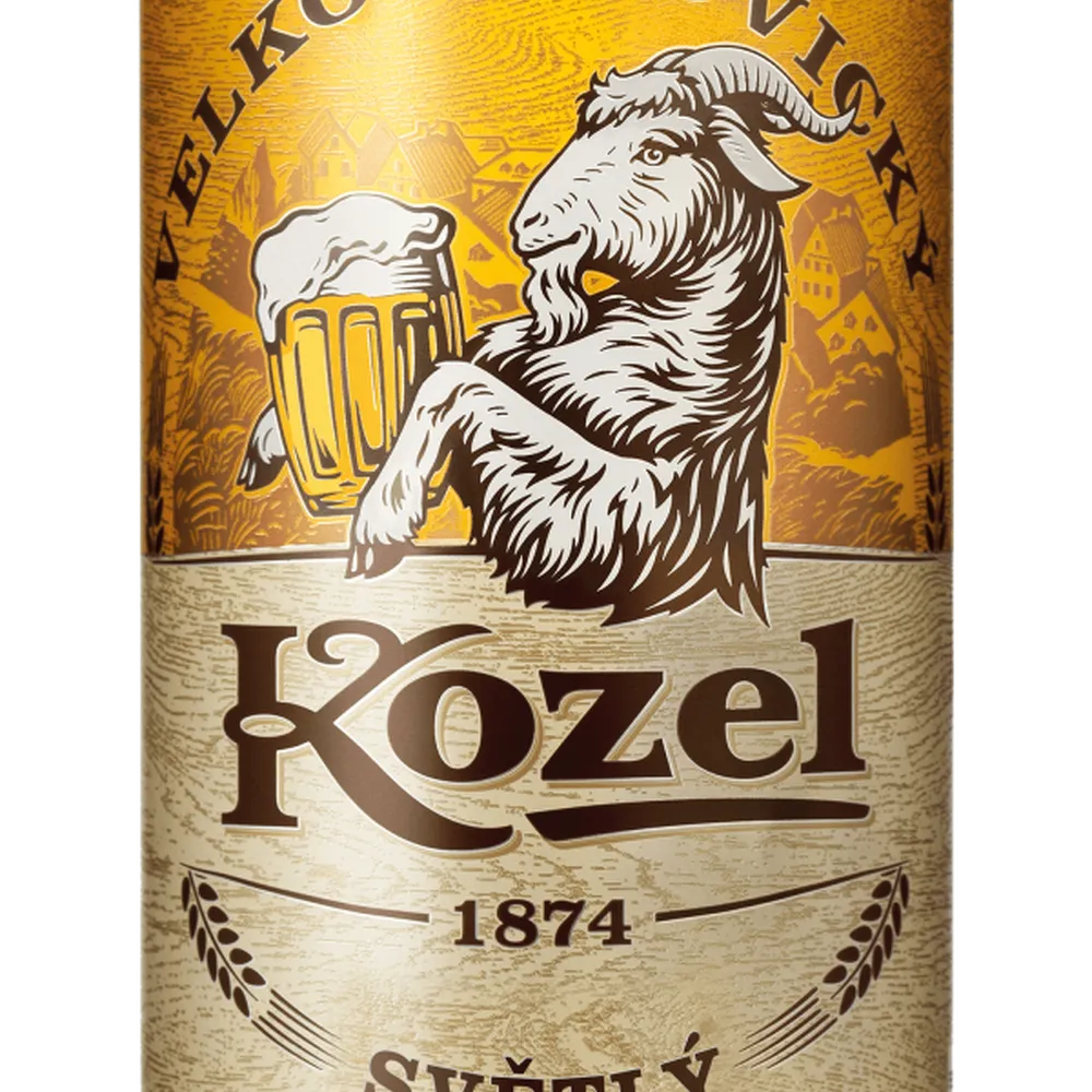 Пиво Kozel Svetly з/б 0.5л  арт. 00528 