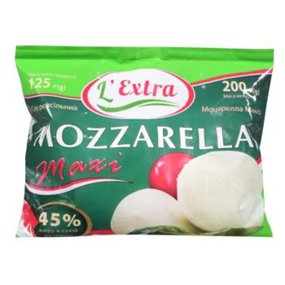 Сир м'який L'extra Моцарелла 100гр  арт. 10544 