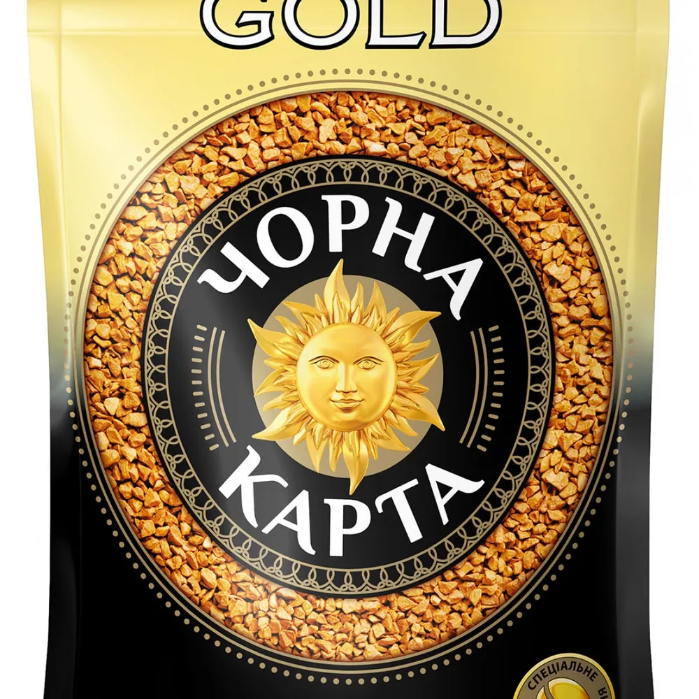 Кава розч. Чорна карта Gold пакет 120гр  арт. 03576 
