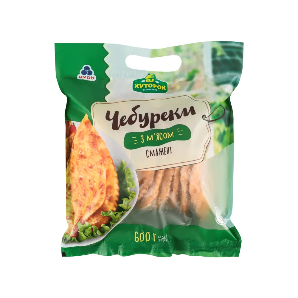 Чебуреки Рудь з мясом смаж. 600гр  арт. 06204 