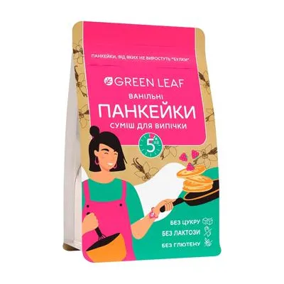 Суміш для панкейків Green Leaf Без глютену 300гр  арт. 07779