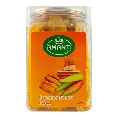 Манго сушене Amanti з медом 220гр  арт. 06839