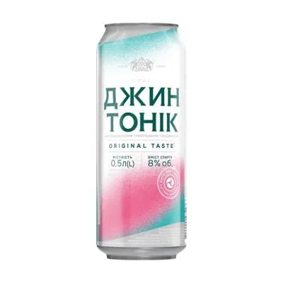 Напій слабоалкогольний Джин тонік з/б 0.5л  арт. 01923