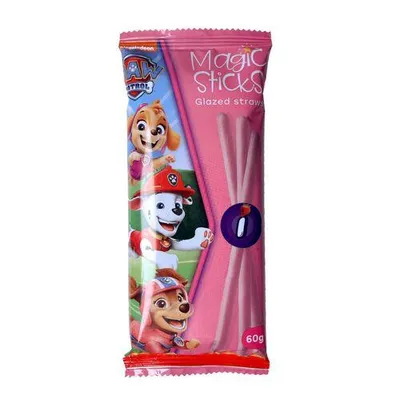 Соломка Magic Sticks Полунична глазур 60гр  арт. 08030