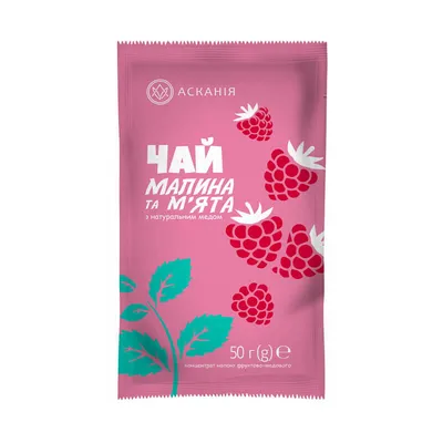 Чай Асканія сашет конц. мал./мята 50гр  арт. 01693