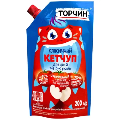 Кетчуп Торчин Дитячий класичний 200гр  арт. 09920