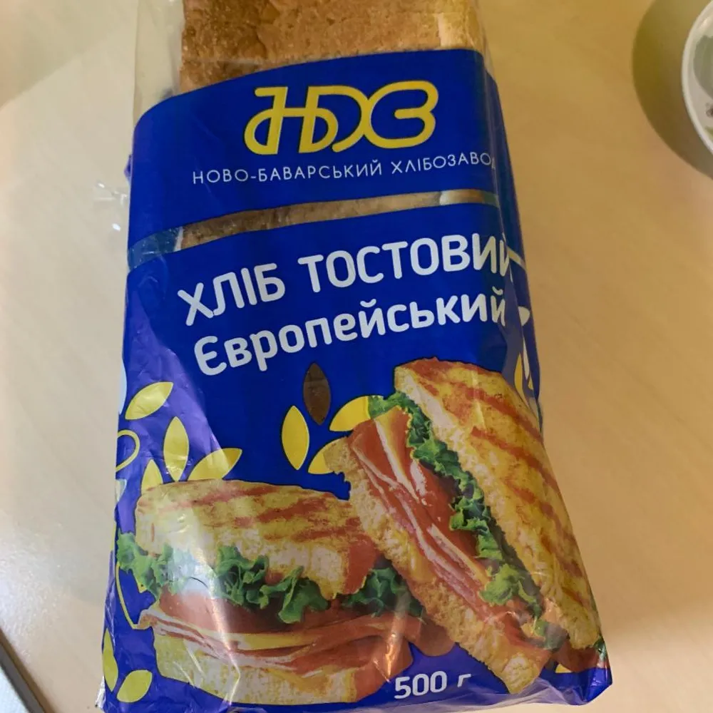Хліб НБХЗ Тостовий Європейський 0,5кг  арт. 09870 
