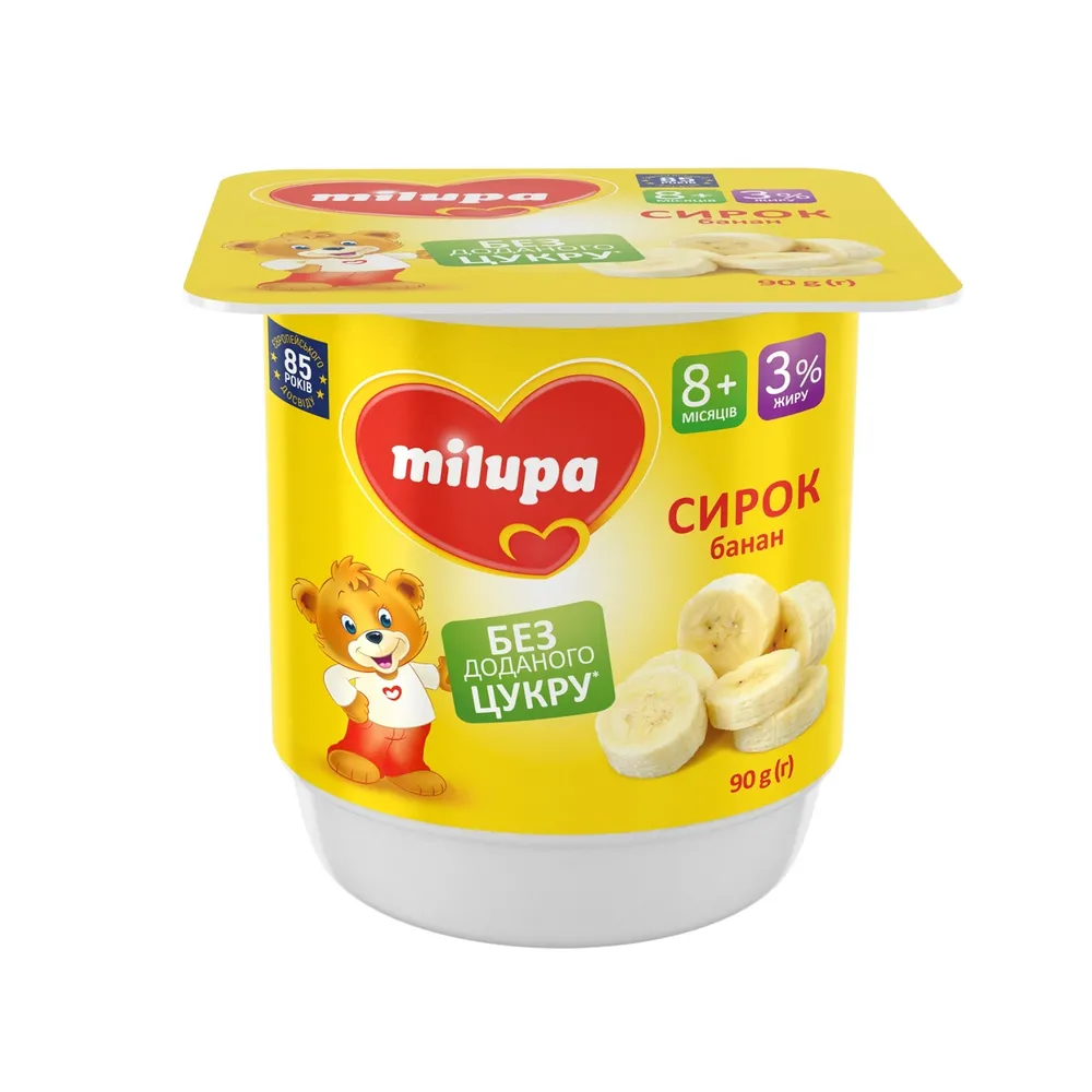 Сирок Milupa банан стак. 90гр  арт. 07319 