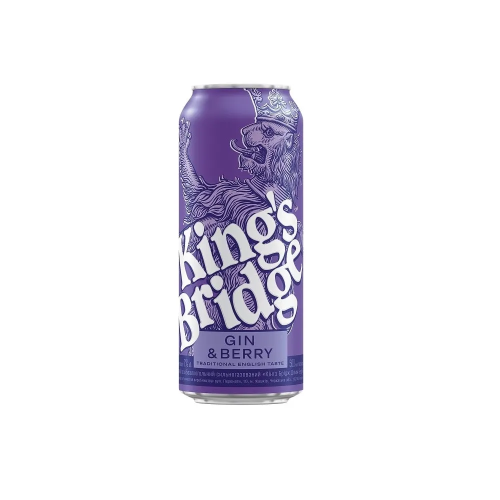 Напій слабоалкогольний King's Bridge Gin & Berry 0.5л  арт. 05218 