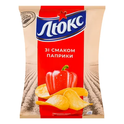 Чипси Люкс паприка 105гр  арт. 06596