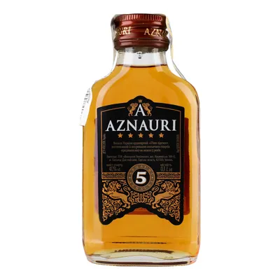 Бренді Aznauri 5* 0.1л  арт. 03214