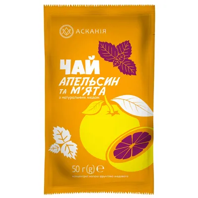 Чай Асканія сашет конц. апел./мята 50гр  арт. 01684