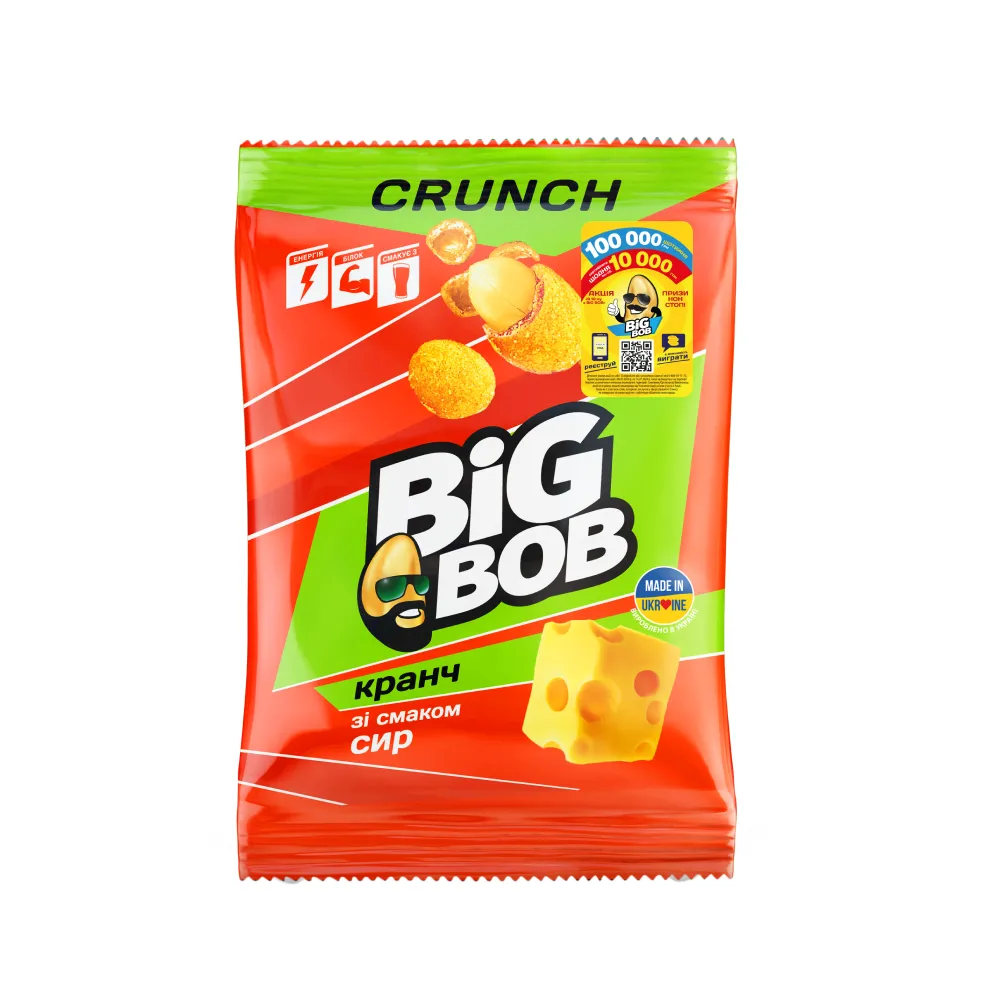 Арахіс Big Bob Кранч Сир 90гр  арт. 08567 