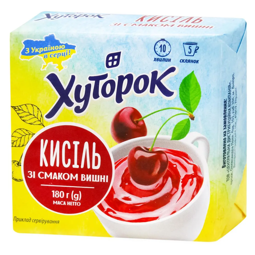 Кисіль Хуторок Вишня 180гр  арт. 09766 