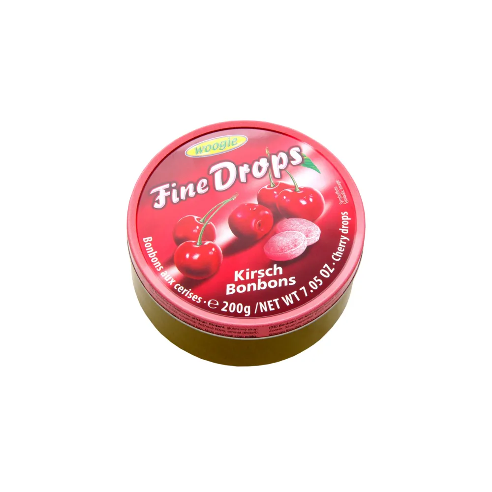 Льодяник Woogie Fine Drops вишня 200гр  арт. 07434 