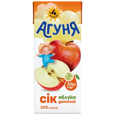 Сік Агуня Яблуко 0,2л  арт. 10634
